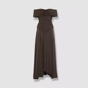 KHAITE Womens Brown Punzel Fit & Flare NWT